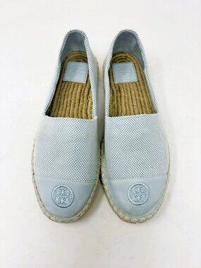 Light Blue Women's Espadrille Slip-On Shoes